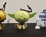 2018 Hallmark Keepsake Wood Ornaments - Star Wars R2-D2/C-3PO/Yoda - Lot... - $12.59