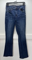 American Eagle Jeans Womens 10 Long Blue Hi Rise Skinny Kick Next Level ... - $31.99