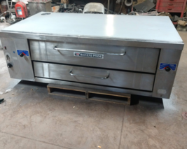 SINGLE BAKERS PRIDE Y600  NATURAL DECK GAS DOUBLE PIZZA OVEN NEW STONES ... - $3,460.05