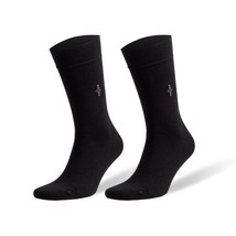 Bamboo Dress Socks for Men with Seamless Toe Trouser Crew Socks 1 Pair - £6.79 GBP
