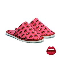 Chochili Women Trendy Red Lips Kiss Home Garage Kitchen Dorm Slippers - £8.83 GBP