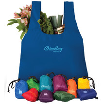 ChicoBag Original Compact Reusable Grocery Bag Tote - Attached Pouch &amp; Carabiner - £7.50 GBP