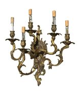 Vintage Louis XV Style Single 5 Arm Rococo Wall Sconce Candelabra 18x20x... - $341.48 CAD