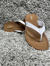 Women&#39;s Okabashi Brown M Breeze Sustainable Flip Flop Sandals Slip On - £17.36 GBP