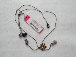 Betsey Johnson Necklace Snow Ski Bunny Mittens Bow NEW - £17.40 GBP