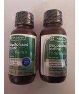 2 PACK DECOLORIZED IODINE FIRST AID ANTISEPTIC FOR EXTERNAL USE - £15.44 GBP