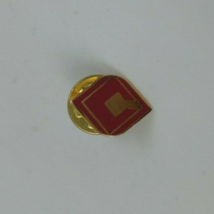 Vintage Columbia Healthcare/Hospitals C Pink &amp; Gold Tone Lapel Hat Pin - $4.37