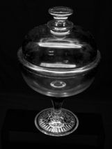 Vintage 11&quot; Compote Bath Bomb Canister Candy Jar Nut Dish + Lid - Sinclaire - $23.99 CAD