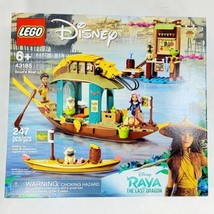 New! LEGO 43185 DISNEY Raya Boun&#39;s Boat Sisu Boun Dyan Pan Uka PRINCESS - £43.90 GBP