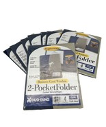 8 Sets Impressions 2-Pocket Folder 4 Pack 8.5 x 11 Dark Blue NIP - £27.63 GBP