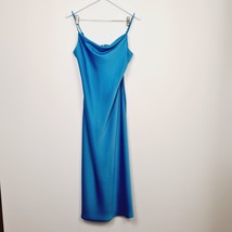 Urban Outfitters - Light Before Dark Satin Slip Dress - Large - Blue - RRP £59 - £21.69 GBP