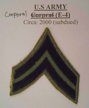 U.S. Army Corporal ( Circa: 2000) Subdued Lot 16 - £3.84 GBP