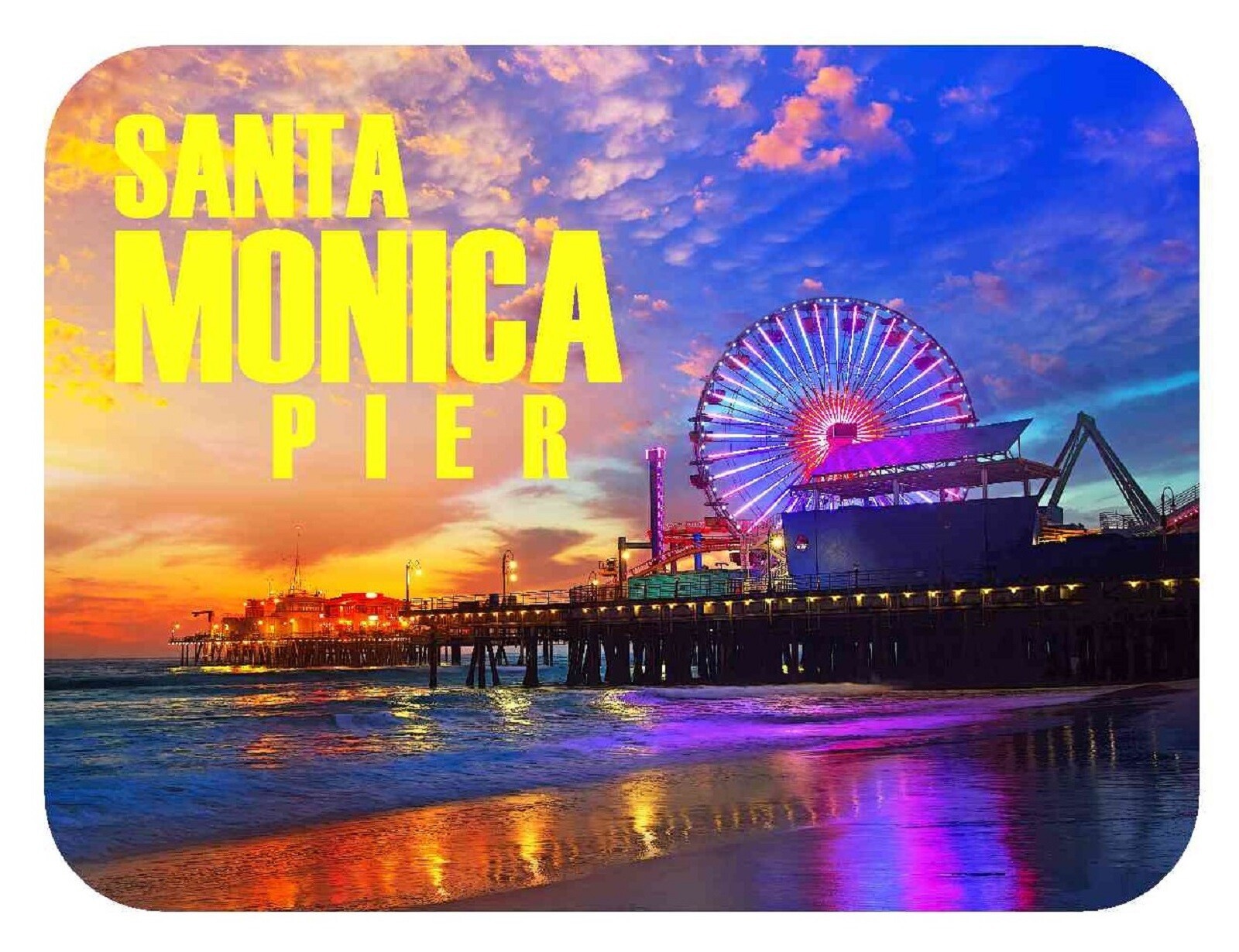 Santa Monica Pier California Fridge Magnet - $8.99