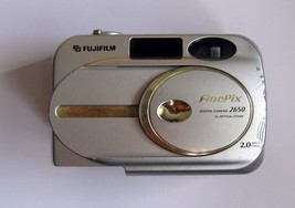 Fuji Camera FinePix 2650 Parts FRONT AND REAR BODY Parts, Sliding Cover,... - $2.96
