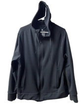 All in Motion Full Zip Hoodie Womens Size M Black  Lightweight Jacket Pockets - £15.02 GBP