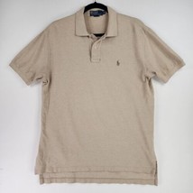 Ralph Lauren Shirt Mens Medium Biege Collarded Classic Golf Preppy Casua... - £15.54 GBP