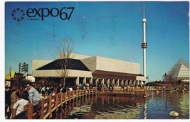 Quebec Postcard Montreal Expo 67 Jardin des Etoiles Garden of Stars - £2.33 GBP