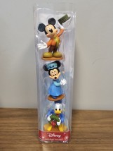 Disney 2016 Christmas Carol Holiday Figures Mickey Minnie Donald Christm... - £9.40 GBP