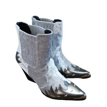 Cape Robbin Boot Cowgirl Western Chelsea Size 8.5 Slip On Velvet Velour - £62.50 GBP