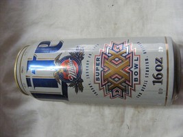 Vintage Miller Lite Super Bowl 30 Aluminum 16 oz Pop Top Pull Tab Beer C... - $278.32 MXN