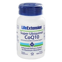 Life Extension Super Ubiquinol CoQ10 w/Mitochondrial Support 50 mg,100So... - $43.50