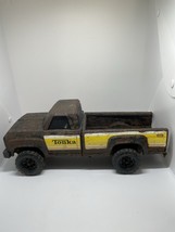 Vintage 1980&#39;s Tonka Truck Black Pickup Truck Pressed Steel 14&quot; ROUGH SHAPE - $24.40