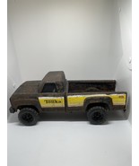 Vintage 1980&#39;s Tonka Truck Black Pickup Truck Pressed Steel 14&quot; ROUGH SHAPE - $24.40
