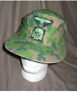 German ww2 Waffen ss reproduction Camouflage Reversible Spring Camo cap ... - £47.19 GBP