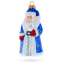Grandfather Frost Glass Christmas Ornament - £37.79 GBP
