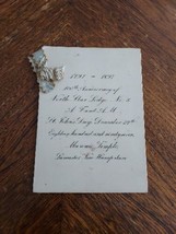 1897 North Star Lodge Lancaster NH Masonic 100th Anniversary Program Fre... - $38.16 CAD