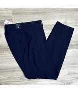 J Crew Ruby Crop Pant Womens Size 4 Blue Navy Dress Trousers Ponte Offic... - $32.62