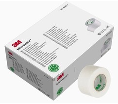 3M Micropore Surgical Tape 1&quot; X 10 Yards 1530-1, BOX of 12 rolls Expirat... - £19.53 GBP