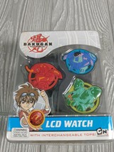Bakugan Kids&#39;  LCD Watch with Interchangeable Red/Blue/Green Tops - £7.89 GBP