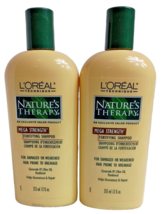 2X Loreal Natures Therapy Mega Strength Fortifying Shampoo 12 Oz. Each - £26.26 GBP