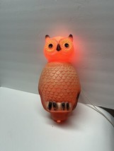 Union Products Halloween Owl Blow Mold Leominster Ma - Vintage Orange - $148.49