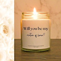 Will You Be My Matron Of Honor Candle | Wedding Party Matron Of Honor Candle - £14.38 GBP