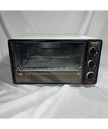 Vintage Delonghi Alfredo Toaster Oven Bake Broil & Toast White Orange XU24STD - $46.89