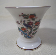 Wedgwood Kutani Crane Posey Pot Vase 3 5/8 Inches Bone China Gold Trim - £33.52 GBP