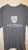 Men t shirt M Fully Armored Sports Performance gray stretch medium runs large - $10.39