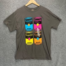 Gilden Warhol Soup Can T-Shirt Adult L Pop Art Heavy Cotton Mens Graphic... - £10.25 GBP