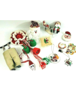 Christmas Decoration Ornaments Set Of 11 Assorted Size 2 1/2&quot; To 16&quot; Vin... - £12.57 GBP