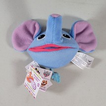 Zoo Adventures Finger Puppet Jabbers Elephant With Peanut On Tongue Plush - $10.65