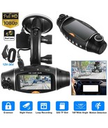 Dual Lens Car DVR Vehicle Dash Camera Video Recorder GPS G-sensor Night ... - £74.03 GBP