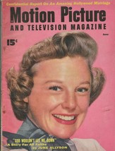 ORIGINAL Vintage June 1954 Motion Picture Magazine June Allyson - £19.41 GBP