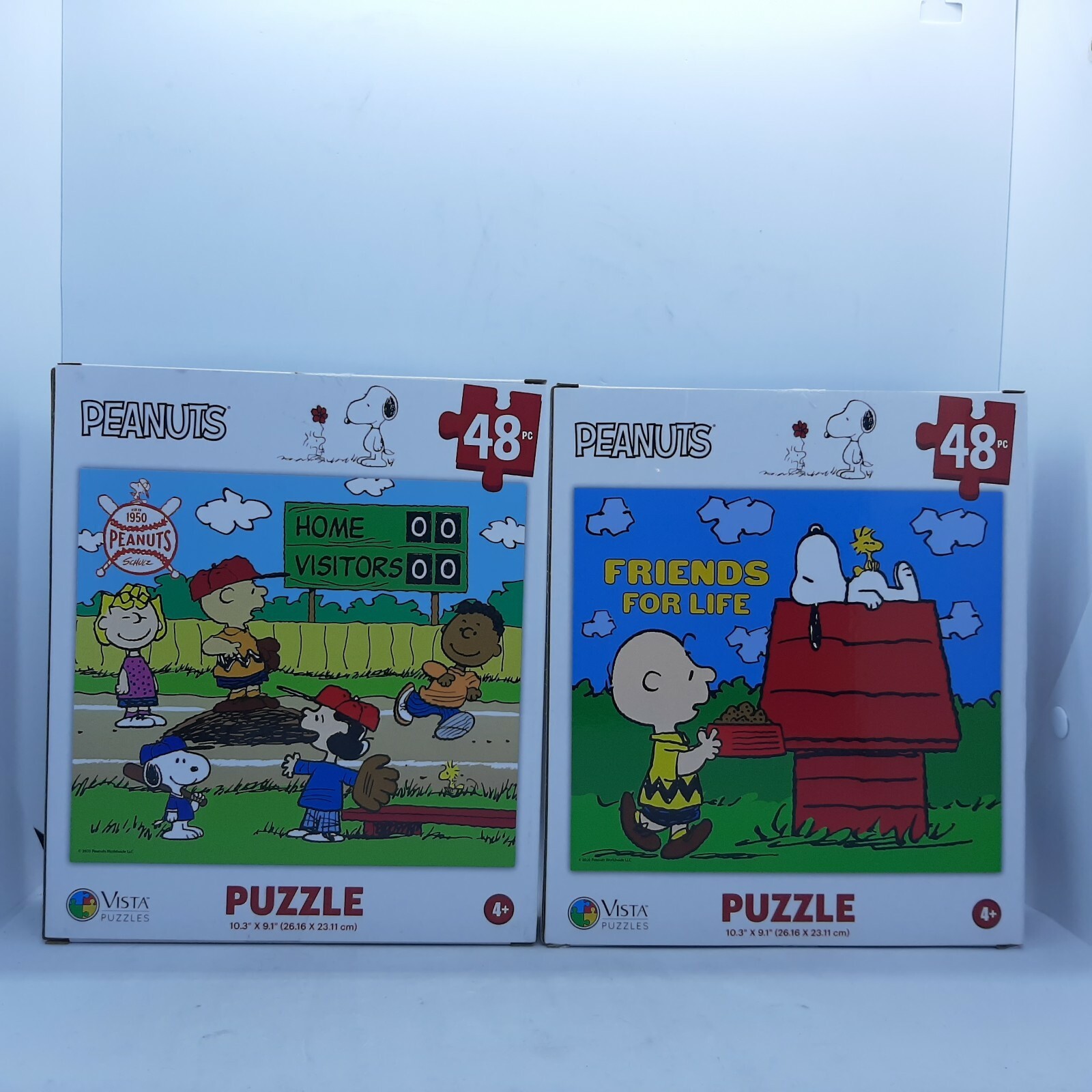 Peanuts Lot of 2 Jigsaw Puzzles by Vista ~ 48 pcs ~  10.3" x 9.1" ~ 2020 Item image 2