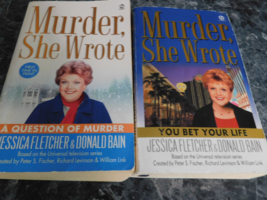 Murder She Wrote lot of 2 by Jessica Fletcher Mystery Paperbacks - £3.15 GBP