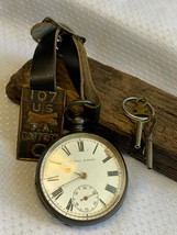 Antique Kendal &amp; Dent Pocket Watch w/ Keys Sterling Case Key Wind War Se... - $494.95