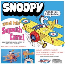 Plastic Model Kit-Snoopy And His Sopwith Camel - £27.09 GBP
