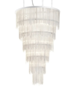 Large Round Crystal Selenite Waterfall 8 Sets Chandelier 68&quot; - £19,658.90 GBP