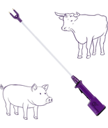 Purple Rechargeable Livestock Prod Waterproof Cattle Prod Hot Shot Felix... - £38.22 GBP